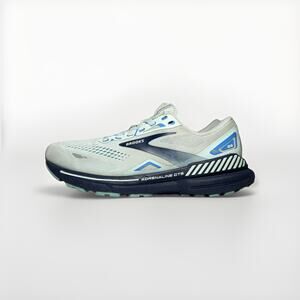 Brooks Adrenaline GTS 23 Women’s 8 White Blue Navy Running Shoes 1203811B471